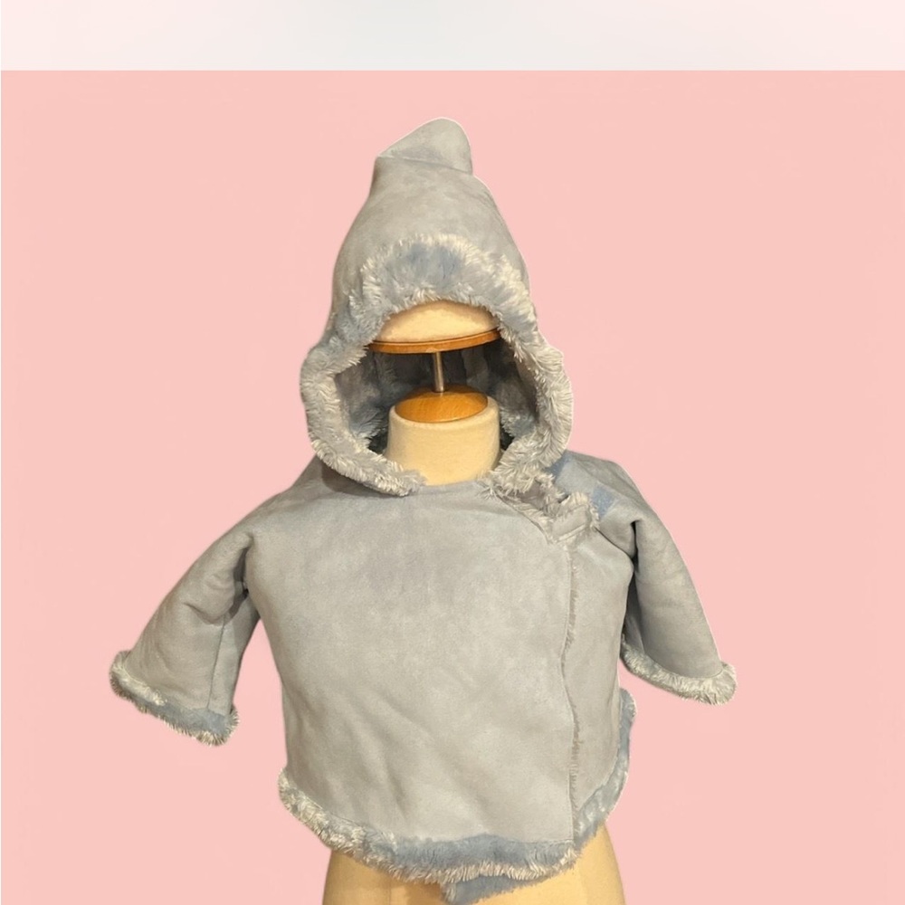 Cozy Blue Hooded Jacket